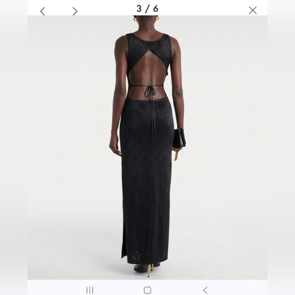 Tom Ford Black Knit Metallic Maxi dress Size XXS - Picture 3 of 16